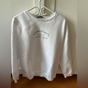 SHEIN White L “Gymnasium & Sports Co.” Sweatshirt